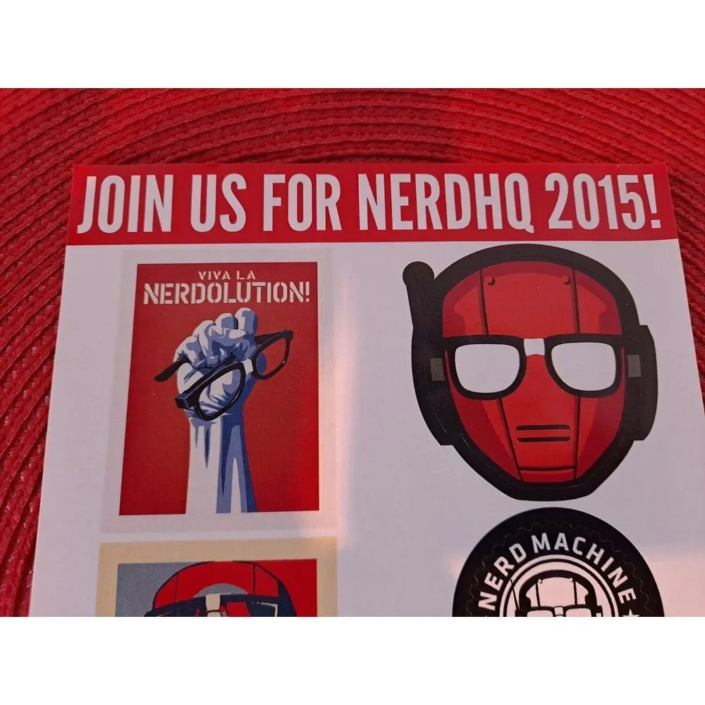 Loot Crate Nerd Machine 2015 San Diego NERDHQ‎ Viva La Nerdolution Sticker Sheet
